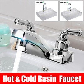 JAMESVAN RV Shower Faucet,RV Shower Replacement Valve Diverter with 2 Knob Handles,RV Sink Faucet for Bathroom,RV Faucet Camper Shower Faucet for Indoor and Outdoor Shower