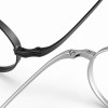Coyee Titanium Round Eyeglass Frame Retro Glasses Ultralight Spectacles Black