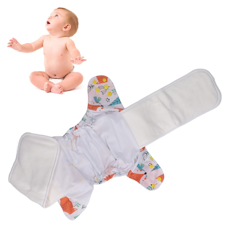 Baby Cloth Diaper One Size Adjustable Washable Reusable Breathable Prevent