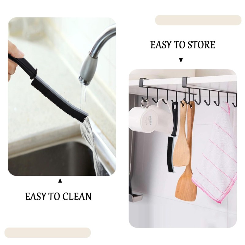 Yeria 6 Pieces Hard Bristle Corner Cleaning Brush, Gap Cleaning
