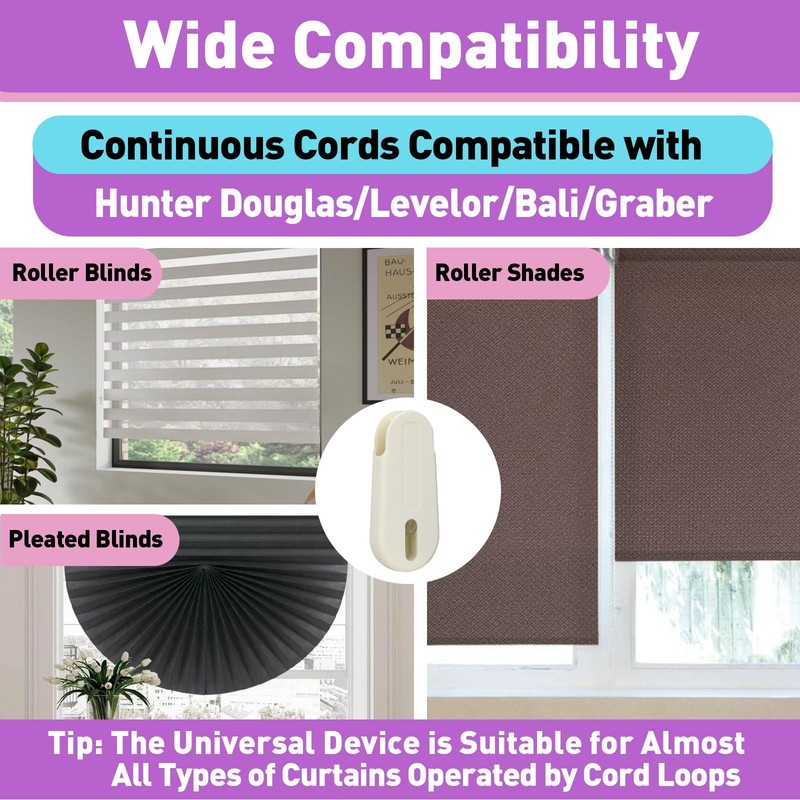 4 Sets Shade Blind Cord Tension Device Compatible with Hunter