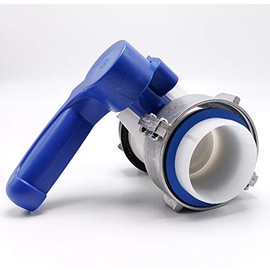 POWERTOOL Valve Tap Water Adapter,62mm IBC Tank Fitting IBC Tank Water Adapter DN40 Connector Replacement Valve Fitting(1PCS)