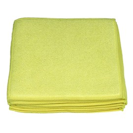Sonty Pack of 10 Sponge Cloths XL Microfibre Dish Cloths 23 x 23 cm Yellow