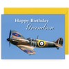 Grandson Spitfire Birthday Card - Medium Sized Card (A5 Size