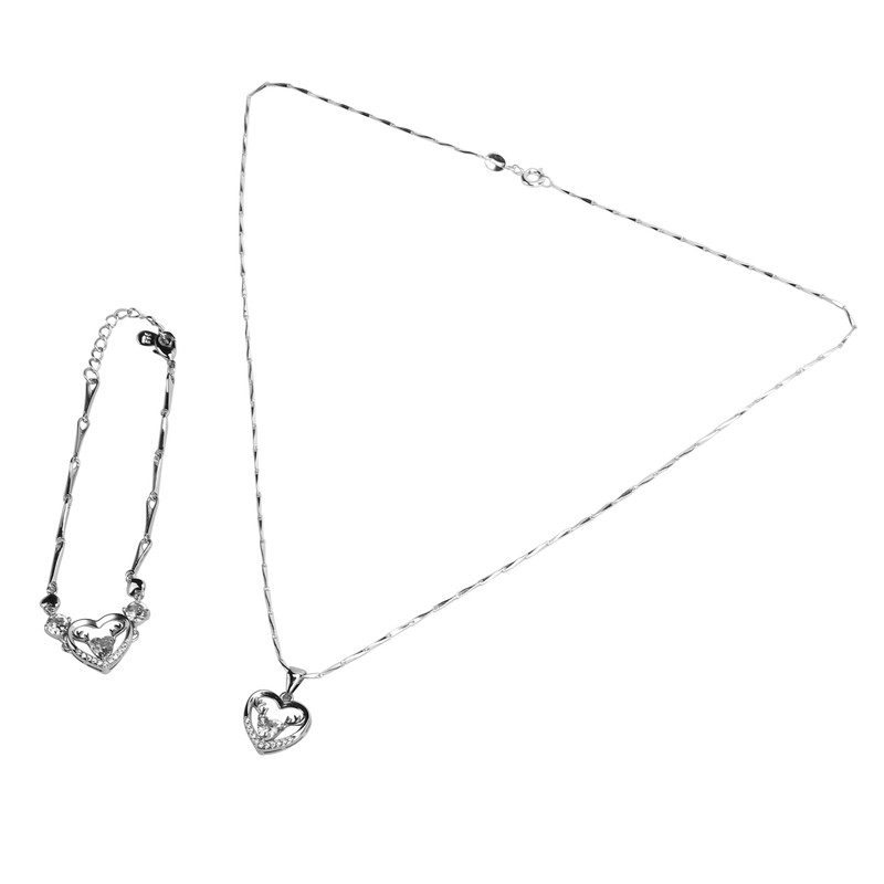 Bracelet Necklace Set Box Bag Combination Valentine's Day Jewelry Gifts