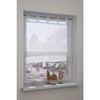 GARDINIA Roman Blind Sheer Voile Tabs White 90cm x 140cm