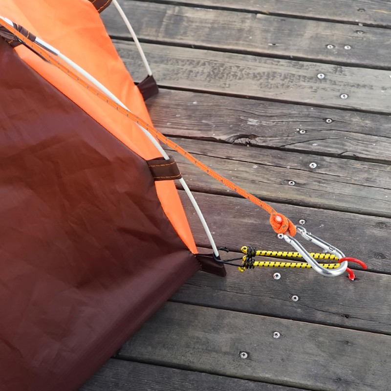 FUNSUEI 8 Stück Reflektierend Abspannseil mit Seilspanner 4 mm, 4