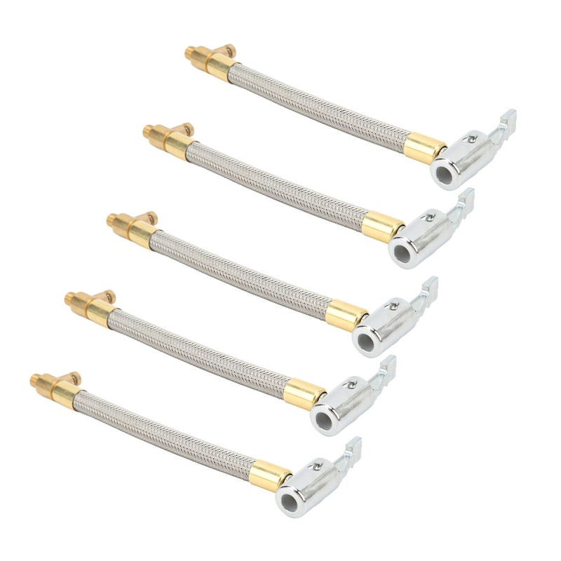 5pcs 10cm Tire Inflator Hose Quick Inflation Air Pump Extension