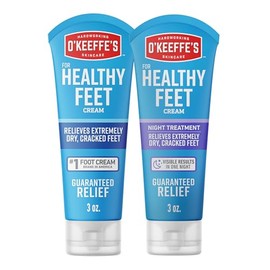 O'Keeffe's for Healthy Feet Foot Cream, 3 Ounce Tube and Night Treatment Foot Cream, 3 Ounce Tube