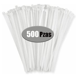 Cinchos de Plastico 500 Pzas, Bridas de Plastico Autobloqueantes, Ancho 20cmx3.6mm, Cables Nailon Fuerte Cintillos de Plástico Resistente Organizador 