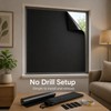 100% Blackout Window Privacy Film – Cut-to-Fit Opaque Light Blocking