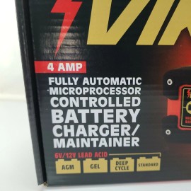 Viking 4 Amp Auto LCD Microprocessor Controlled High Frequency Battery Charger 6/12v