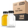 8 oz Juice Bottles with Caps for Juicing - Reusable