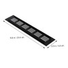Gadpiparty 2pcs Aluminum Alloy Breathable Mesh Air Vent Grille for