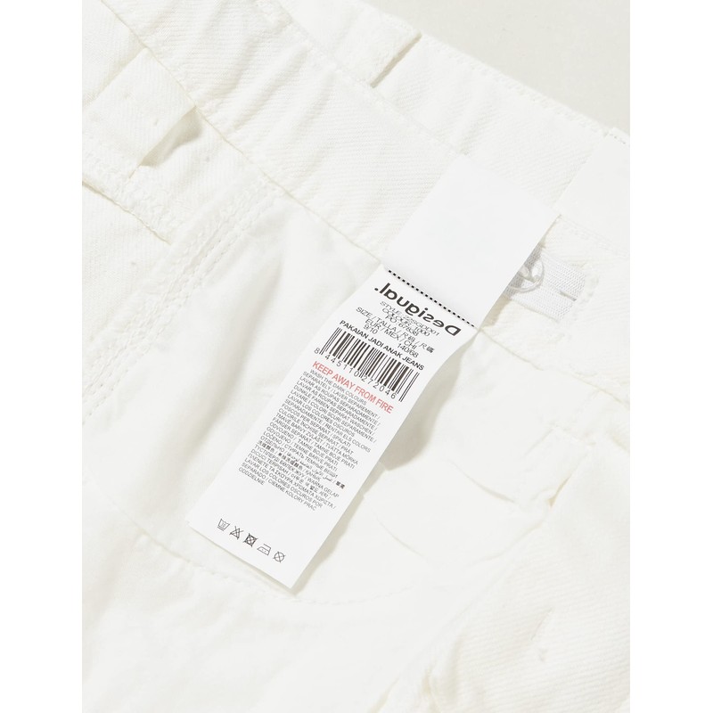 Desigual Girls' Denim_guitarra Shorts, White