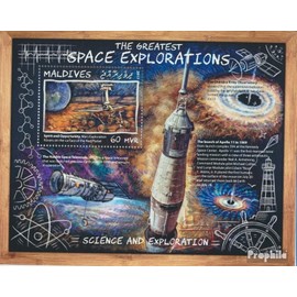 Prophila Collection Maldives Block 1082 (Complete Edition) 2017 Space (Stamps for Collectors) Space
