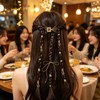 ヘアビーズ 編み込み用 ヘアアクセサリー 子供用 蝶々 ハート メタル ヒップホップ ヘアブレイドリング 髪飾り