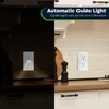 TOPGREENER LED Guide Light Receptacle with Automatic Daylight Sensor, Night