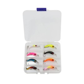 UV Active Premium Trout Wobbler Set in Catchy Colours, Wobbler for Trout Fishing Wobbler, Trout Wobbler, Trout Bait, 1.3 g and 3.9 cm (8 Pieces in Box)