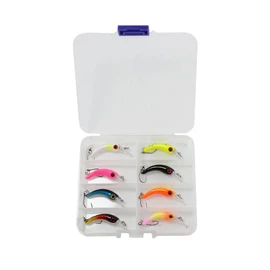 UV Active Premium Trout Wobbler Set in Catchy Colours, Wobbler for Trout Fishing Wobbler, Trout Wobbler, Trout Bait, 1.3 g and 3.9 cm (8 Pieces in Box)