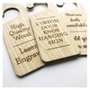 Please Do Not Disturb Hanging Door Knob Sign 3MM Plywood