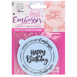 Sweet Stamp Happy Birthday Plastic Cookie/Cupcake Embosser