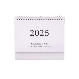 Small Desk Stand Up Calendar 2024-2025, Standing Monthly Flip Desktop Calendar, Dec.2024 to Dec. 2025 Small Calendar 7.5”x6.3” Planning Schedule for Office School Home Classroom (White)