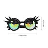 Steampunk Goggles Retro PC ABS with Elastic Band Kaleidoscope Rave