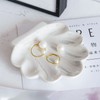 TIGERMILLION Shell Trinket Dish, Ceramic Ring Holder/Jewelry Tray, Cute Organizer