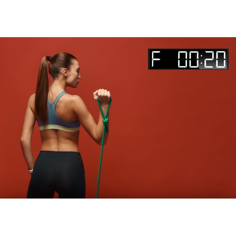 Boyiit 26'' Extra Large Home Gym Timer Clock, Programable Workout