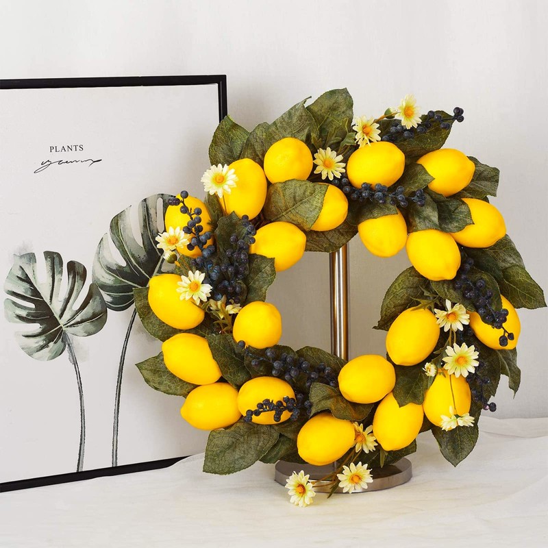 BigOtters 20PCS Small Artificial Lemons, 2.4 x 1.8 Inch Fake