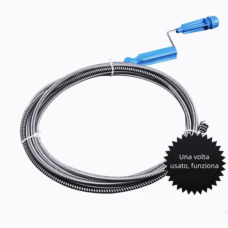 Norhogo Pipe Cleaning Probe 1.5m Hydraulic Spring for Easy Cleaning