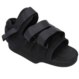 Post‑Op Walking Boot, Breathable Breathable Shoe Soft Lightweight Skin‑Care with 1 X for Outdoors for Women Men(Open-toe front pressure relief shoes, M)