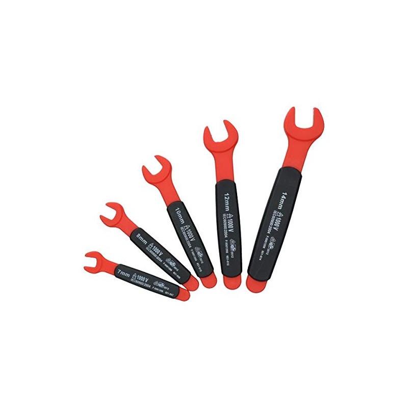 Metric MM Insulated VDE Spanner Set 5pc 7mm – 14mm