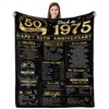 Yomaisky 50th Anniversary Blanket - Golden 50 Years of Marriage