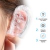 200PCS Clear Disposable Ear Covers, Disposable Ear Covers for Hair