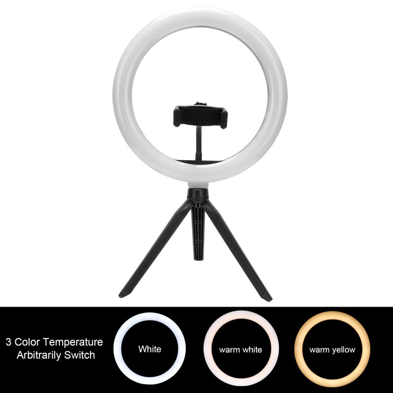 Dimmable LED Ring Fill Light Kit With Tripod Mobile Phone