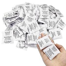 60 Bags Silica Gel Dehumidifier, Silica Gel Moisture Resistant Dehumidifier, Sealed Package Dehumidifier, Used for Clothes, Food, Rooms and Kitchens (5 g / Bag)