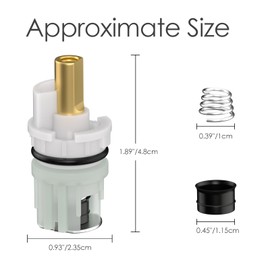 RP25513 Faucet Stem Replacement for Delta two handle Faucet Repair Kit Includes RP24096 Cartridge RP4993 Seat and Spring RP24097 Turn stop1/4, 16 pack
