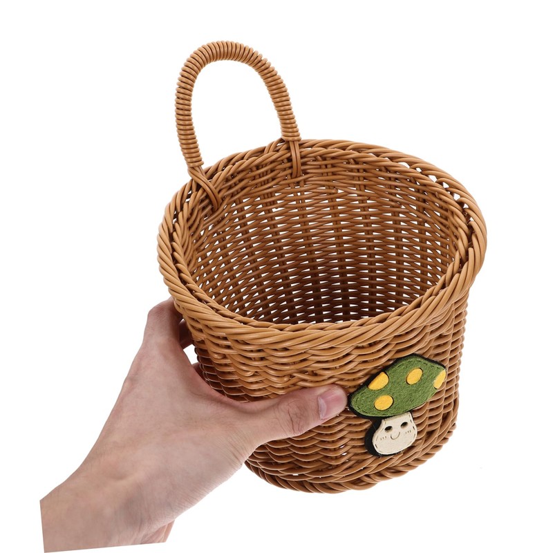 BIUDECO Woven Wall Storage Basket for Garlic Onion and Fruits