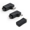 rgzhihuifz Micro USB to Micro USB Adapter, 90 Degree Left