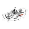 uxcell Wall Ceiling Mount Pipe Supports, 304 Stainless Steel Adjustable