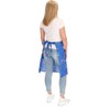 Apron Cotton Colourful Floral Apron Half Apron Cooking Apron, blue