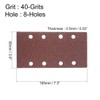 sourcing map 40 Grit 1/3 Sanding Sheet Sander Sandpaper Hook