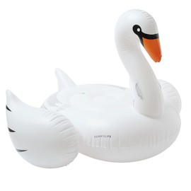 Original Luxe Ride-On Float Swan | The Resort White on White