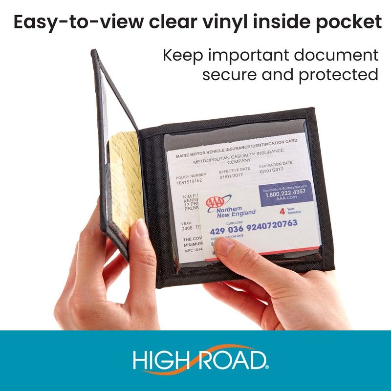 High Road Car Registration and Insurance Card Holder for Sun