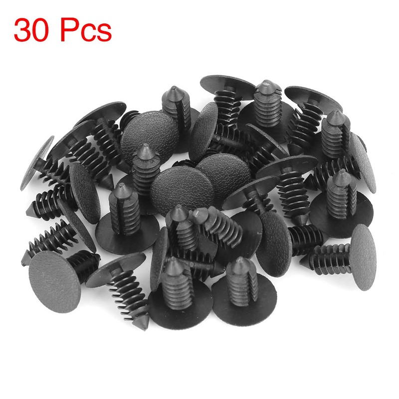 X AUTOHAUX 30 Pieces Plastic Studs, Rivets, Fasteners, Trim Brackets,