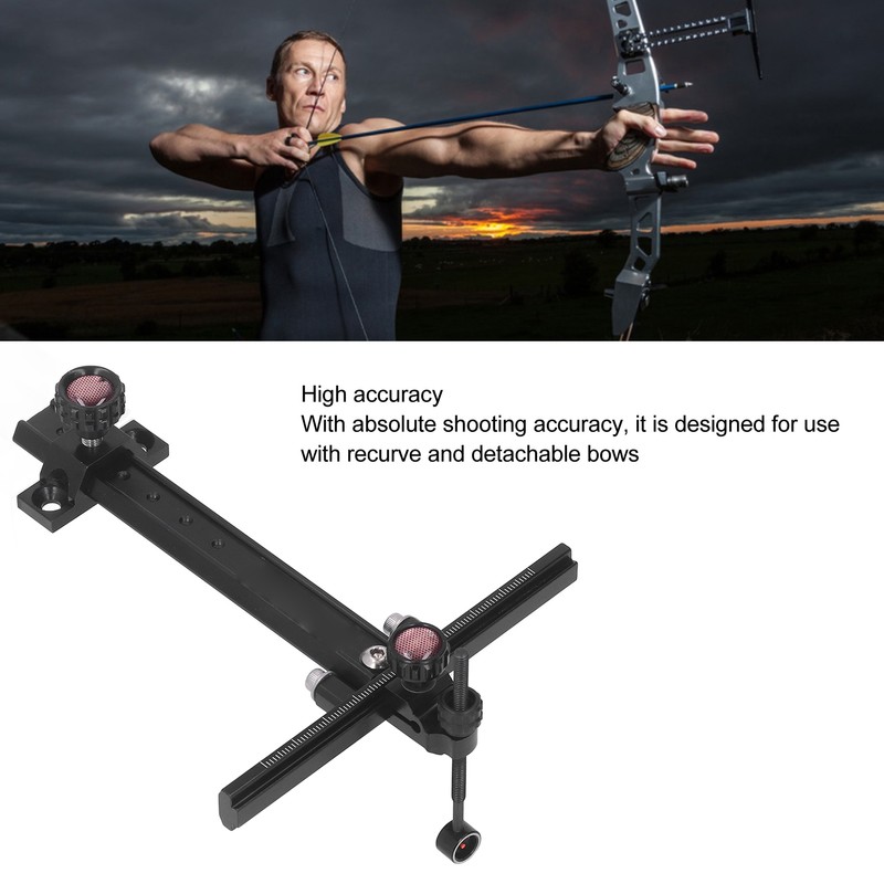 Archery Recurve Bow Sight T Shape Adjustable Metal Shooting Target