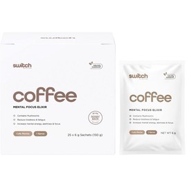 Switch Nutrition Coffee Mental Focus Elixir Mocha Sachets 6g X 25