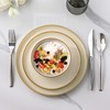 AmorArc Stoneware Dinnerware Sets for 8,Reactive Ceramic Plates and Bowls